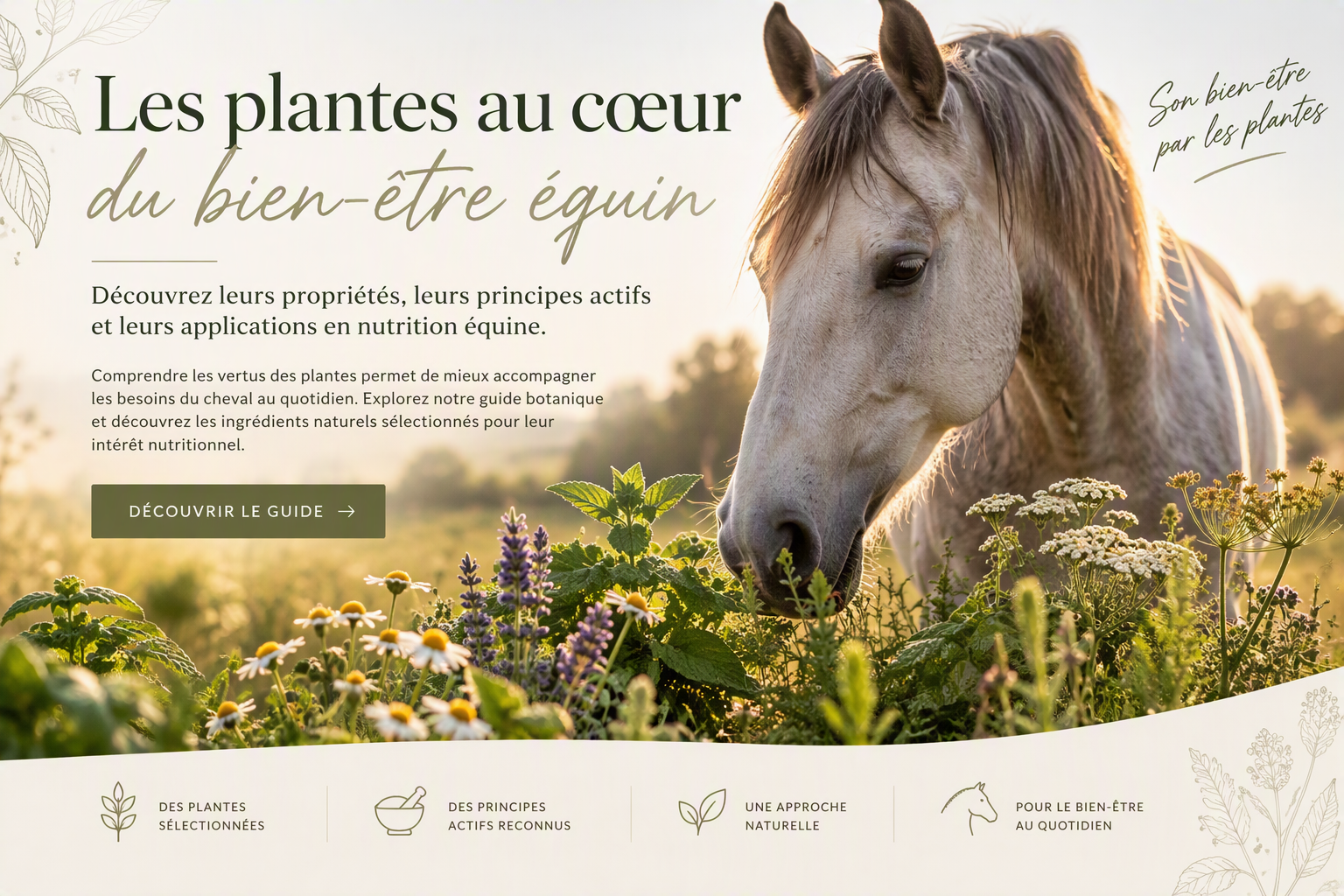 Equitop, aliments complémentaires pour chevaux.